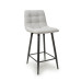 Lichfield Boucle Smoke Grey Bar Stool