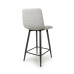 Lichfield Boucle Smoke Grey Bar Stool