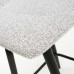 Lichfield Boucle Smoke Grey Bar Stool