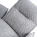 Brunswick Textured Chenille Effect Light Grey Swivel Chair