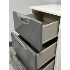 CLEARANCE Camden Grey Gloss 3 Drawer Locker