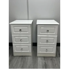 CLEARANCE Pair Of Pembroke Gloss Bedsides