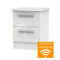 Knightsbridge 2 Drawer Locker (Wireless Charging)