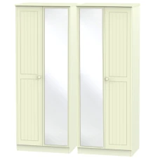 Warwick Tall 4 Door Mirrored Wardrobe